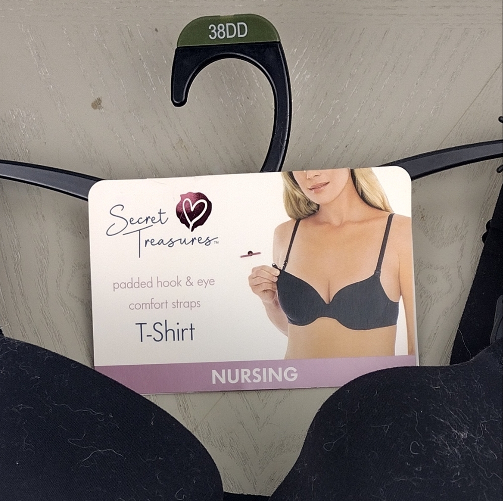 Black Nursing Bra with Adjustable Straps - Picture 5 of 5